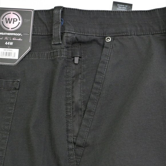 New Weatherproof Men's Ripstop Utility Shorts Size 44 10" Inseam Grey Steel WP - Picture 5 of 12
